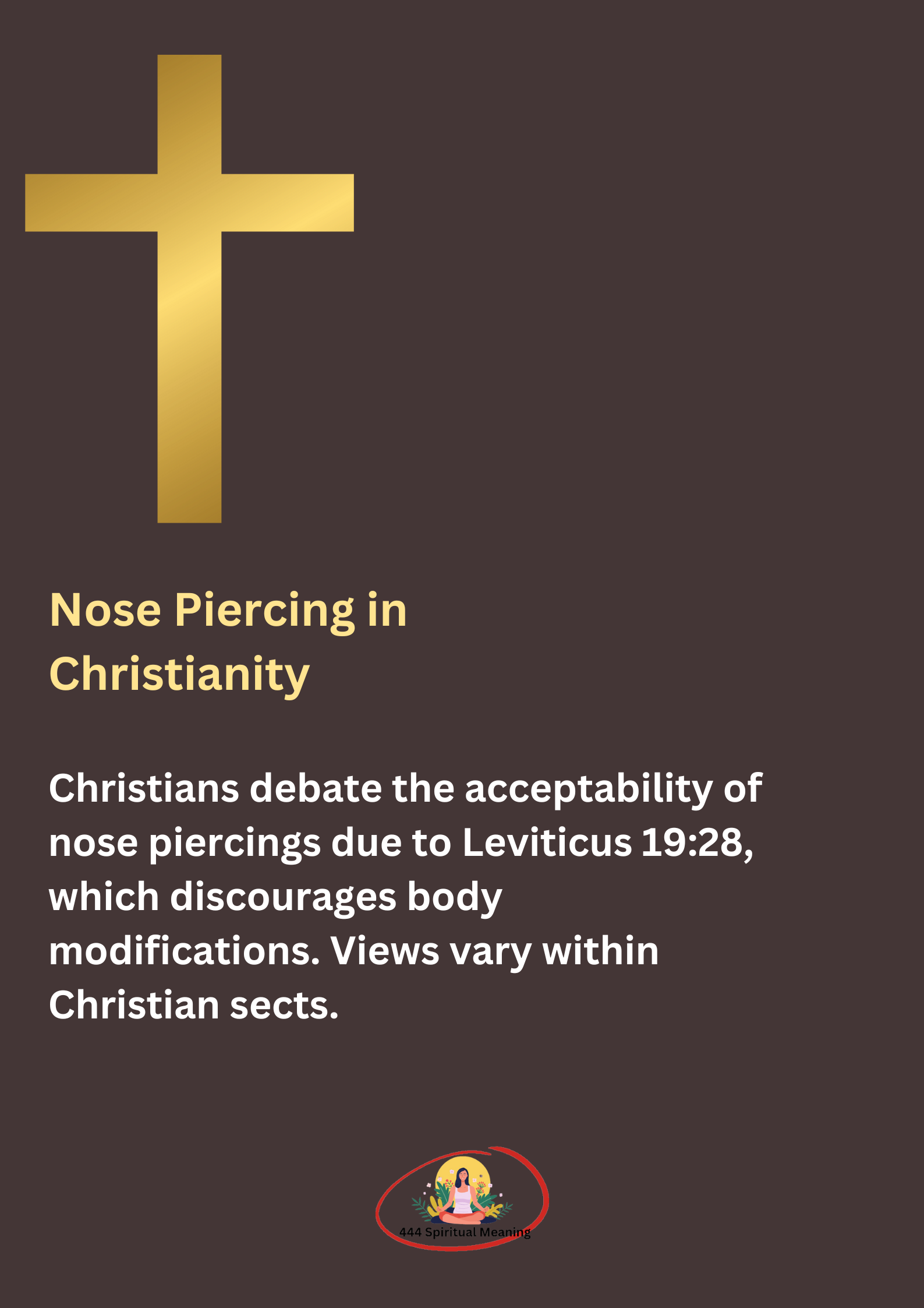 Nose Piercing in Christianity