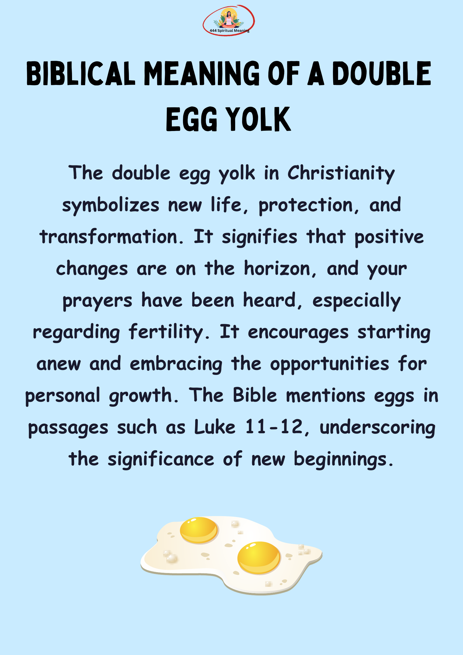 Biblical Meaning of a Double Egg Yolk
