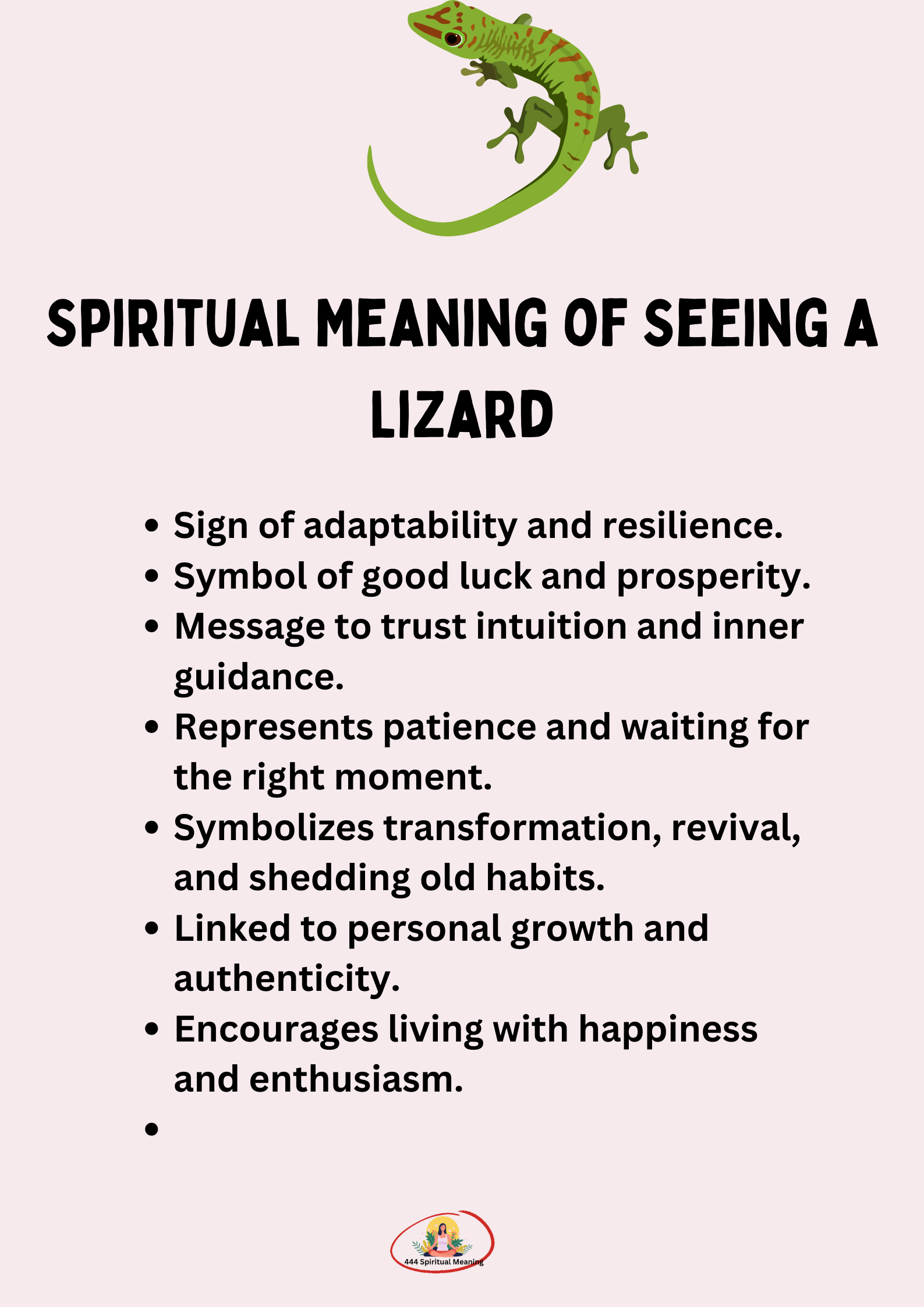 Spiritual Meaning of Seeing a Lizard