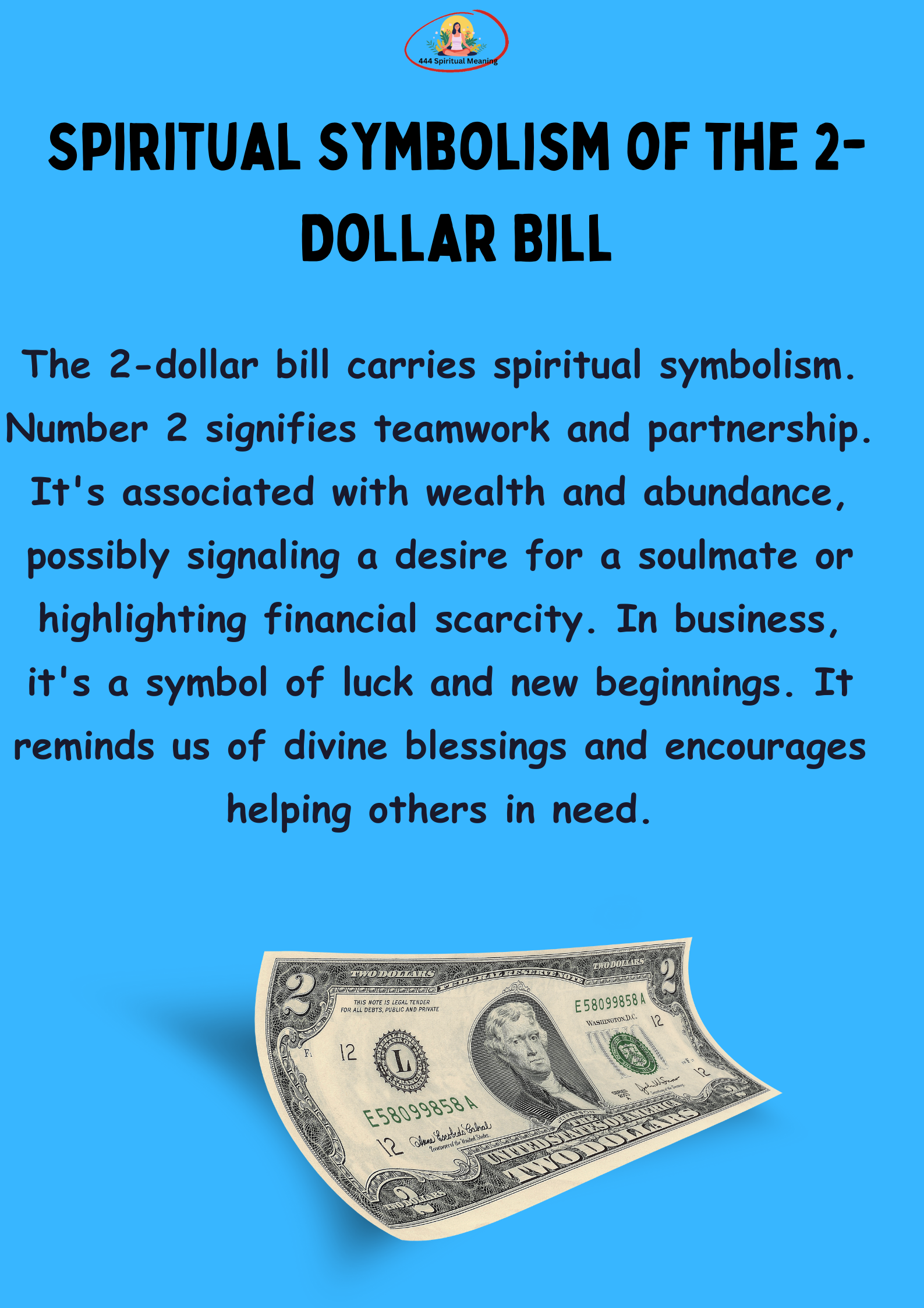 Spiritual Symbolism of the 2-Dollar Bill
