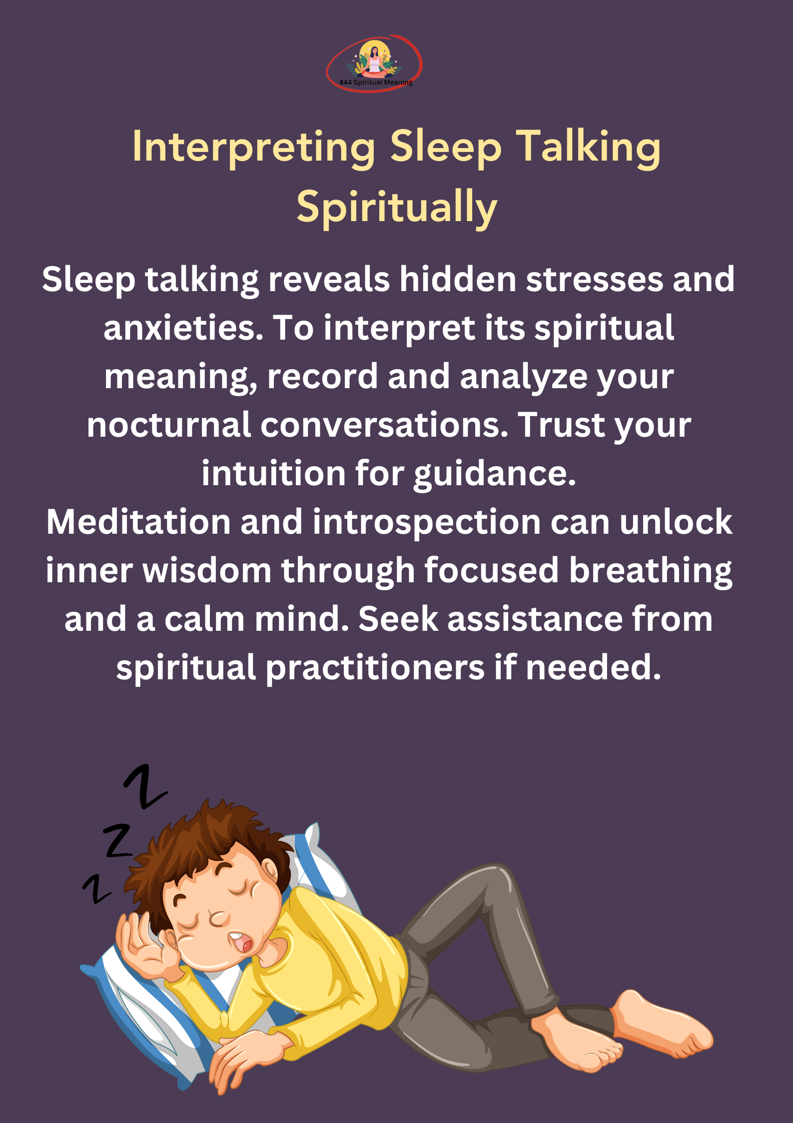 Interpreting Sleep Talking Spiritually