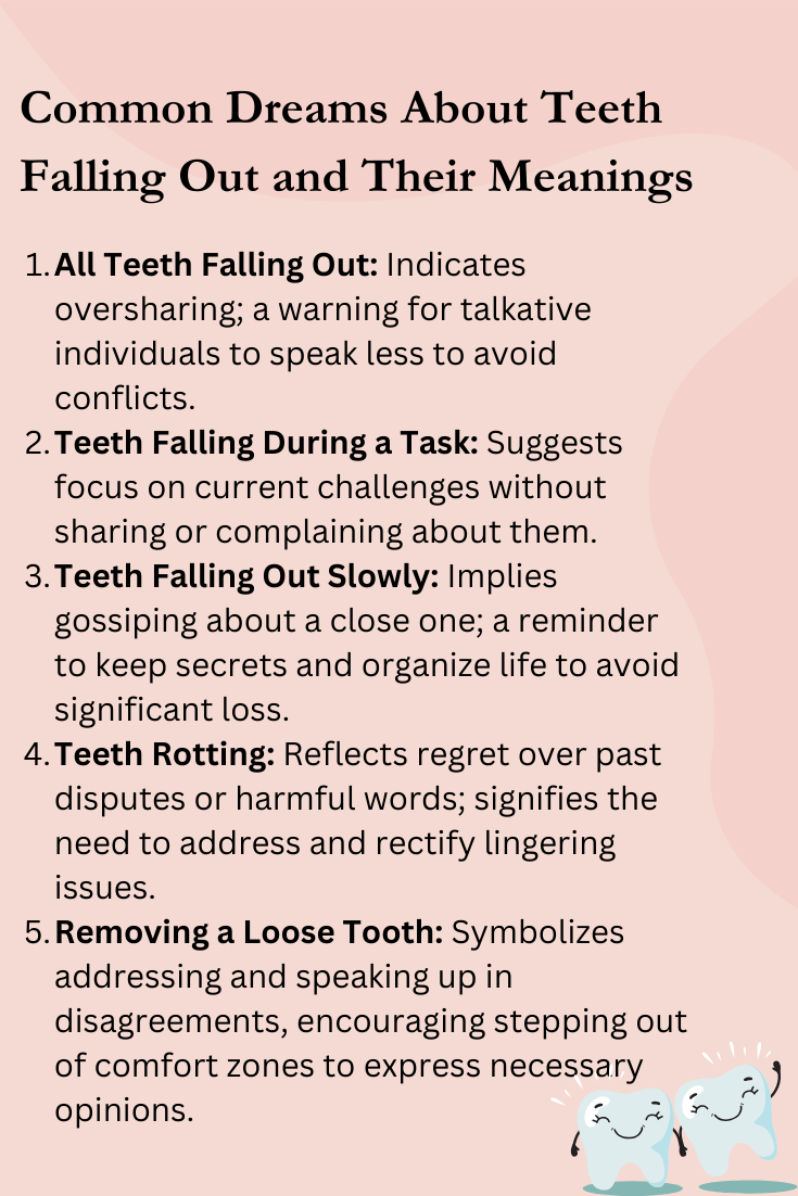 Common Dreams About Teeth Falling Out and Their Meanings