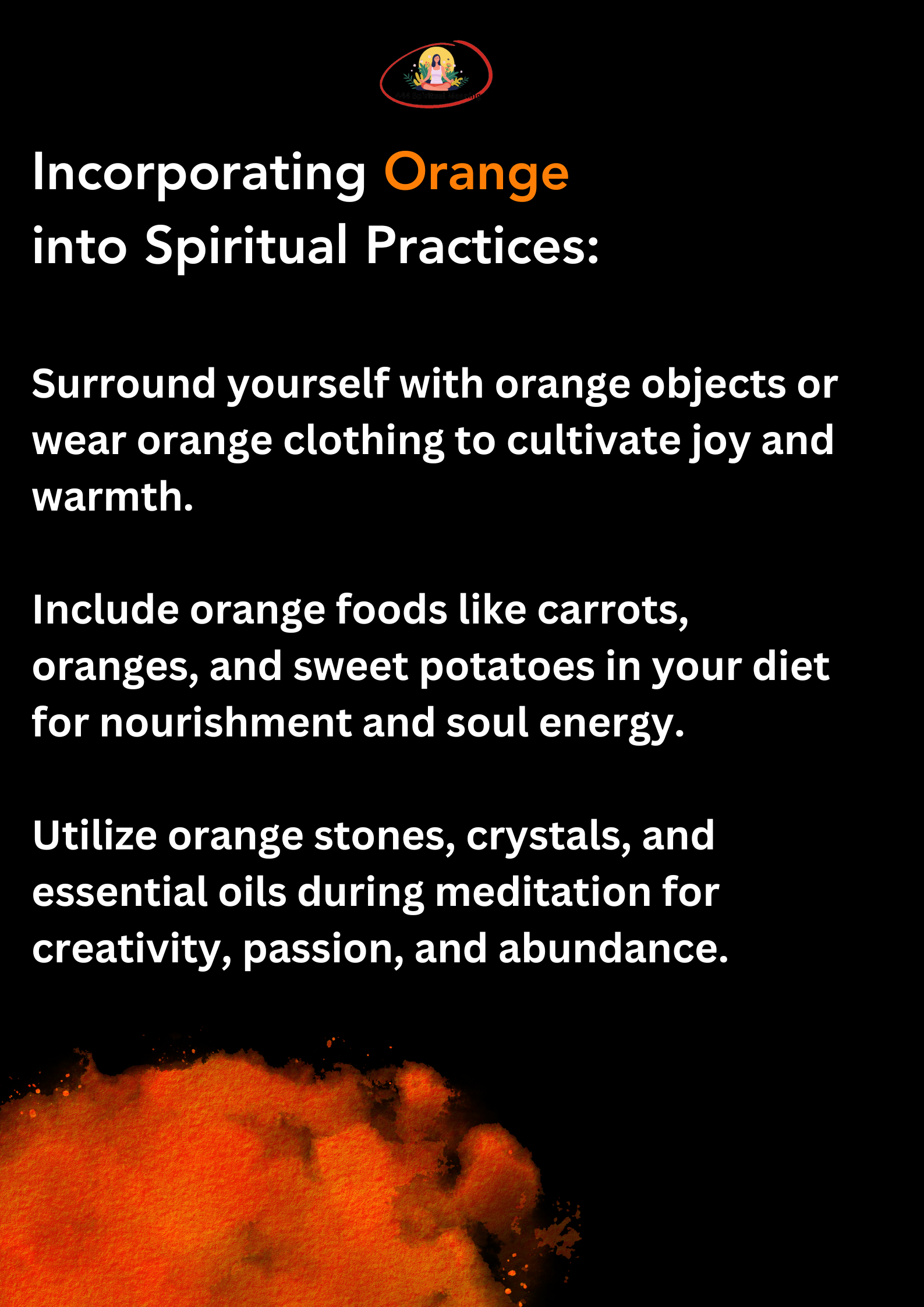 Incorporating Orange into Spiritual Practices