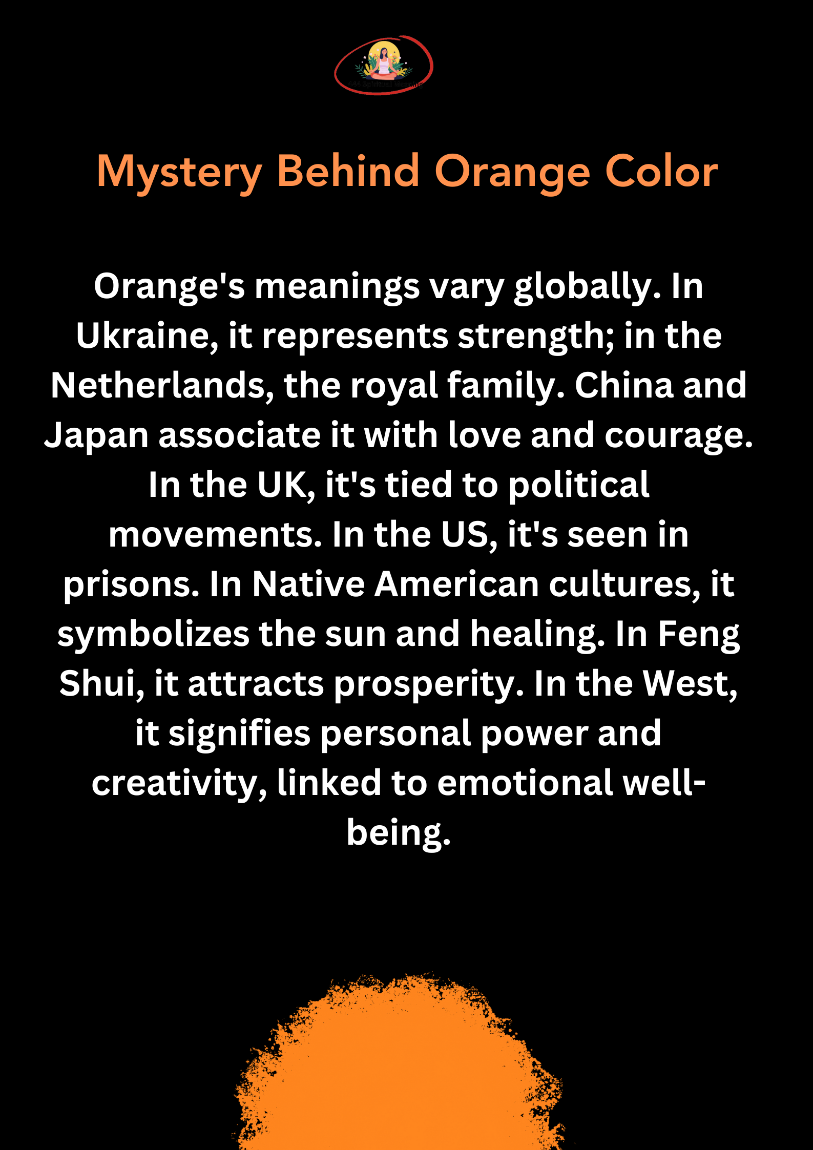 Mystery Behind Orange Color
