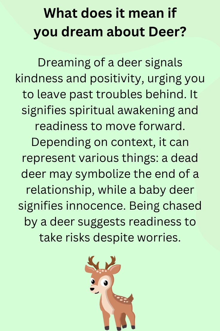 What does it mean if you dream about Deer